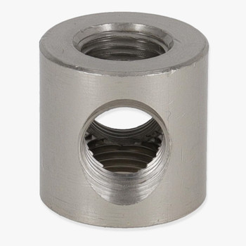 1/8ips Threaded - 3/4in Diameter 4-Way Straight Armback - Satin Nickel