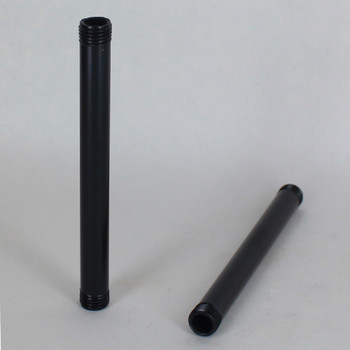 5in. Long 1/4ips (1/2in O.D) Black Powder Coated Finish Round Hollow Pipe