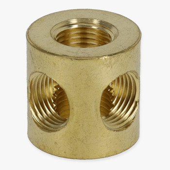 1/8ips Threaded - 3/4in Diameter 90 Degree Corner Straight Armback - Unfinished Brass