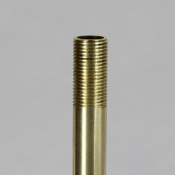 15 in. Long X 1/8ips Unfinished Brass Pipe Stem Threaded 3/4in Long on Both Ends