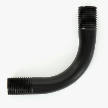 1/8ips Male Threaded 1-3/4in Long 90 Degree Bent Arm - Black Finish