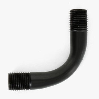 1/8ips Male Threaded 1-1/2in Long 90 Degree Bent Arm - Black Finish
