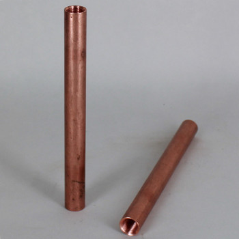 8in. Unfinished Copper Pipe with 1/8ips. Female Threaded Ends