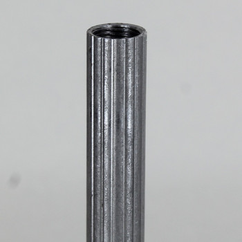 10in X 1/8ips Female Threaded Unfinished Steel Reeded Pipe Threaded on Both Ends.