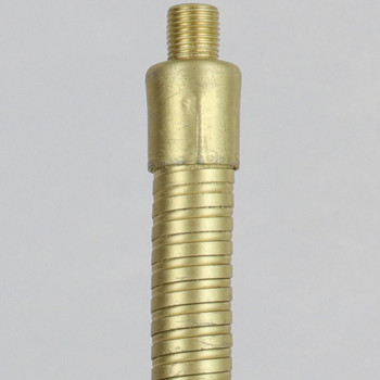 18in Flexible 1/8ips Goose Neck Pipe - Brass Finish