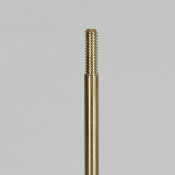 18 in. Long -  8/32 Threaded Brass Rod with 1/2in Long Thread on Both Ends.