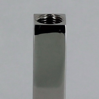 8in. Polished Nickel Finish Square Pipe with 1/8ips. Female Thread