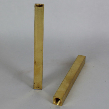 36in. Unfinished Brass Square Pipe with 1/8ips. Female Thread