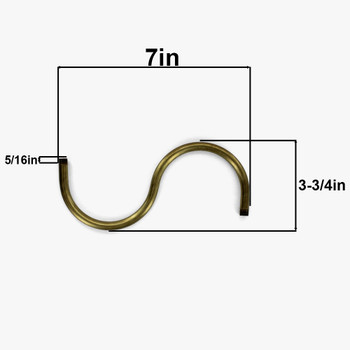 1/8ips Male Threaded Brass S Shape Arm 1/8ips Male Threaded Brass S Shape Arm