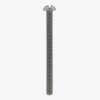 8/32 Thread Unfinished Steel 2in. Long Slotted Head Screw