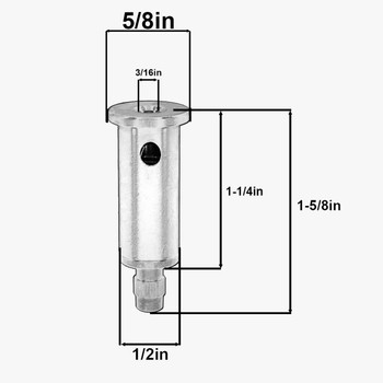 Brass Suspension System Ceiling Gripper with Lock Nut - Polished Nickel Finish