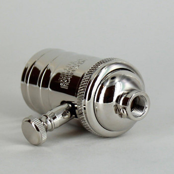 Polished Nickel Finish Full Range Dimmer Socket with 1/8ips. Cap