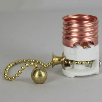 lamp parts Pull Chain 3/8IP cap lighting Vintage #4 FAT BOY SOCKET SHELLS 