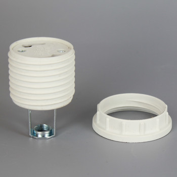 GU24 CFL Lamp Threaded Body and Ring Socket with 15/16in Height Hickey