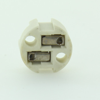 Bi-Pin LED /  Halogen Porcelain Socket with Push Wiring Terminals