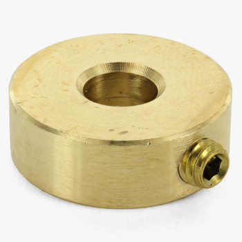 1/4in Slip Ring - Slips 1/4-20 UNC and 1/4-27 Solid Rod - Unfinished Brass