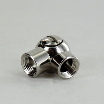 1/8IPS Female X 1/8IPS Female Threaded Nickel Plated Finish Adjustable Friction Swivel