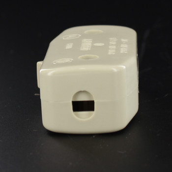 Single Pole Rocker Switch for SPT and SVT Wire - Ivory
