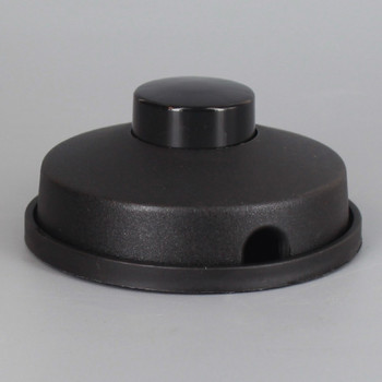 Thermoplastic Resin Foot Switch with Screw Type wire terminal connection - Black