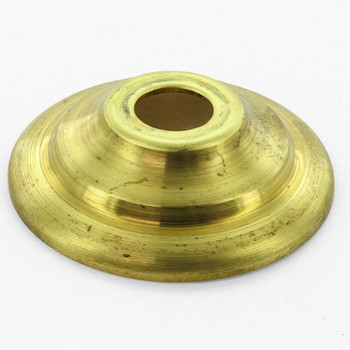 1-5/8in. Unfinished Brass Spun Vase Cap