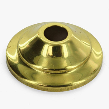 1-3/4in. Polished Brass Finish Spun Vase Cap