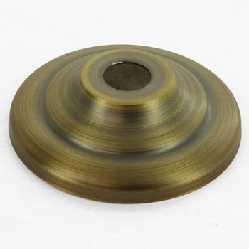 2in. Antique Brass Finish Spun Vase Cap