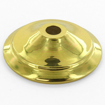 2-3/4in. Polished Brass Finish Spun Vase Cap