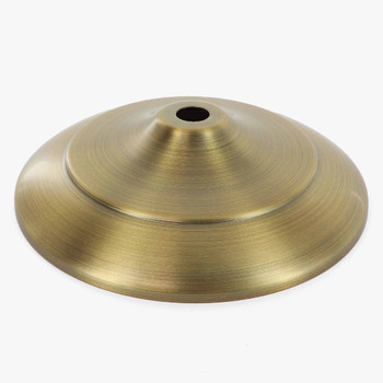 4-1/2in. Antique Brass Finish Spun Vase Cap