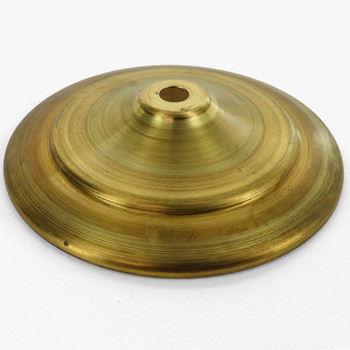 4-3/4in. Unfinished Brass Spun Vase Cap