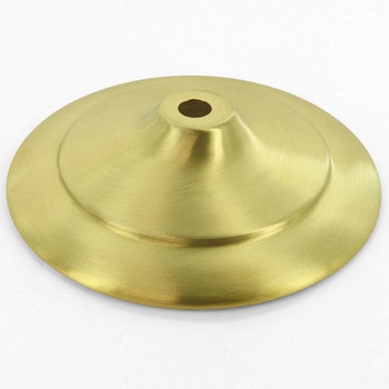 4-7/8in. Unfinished Brass Spun Vase Cap