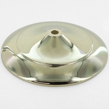 6in. Nickel Plated Finish Spun Vase Cap