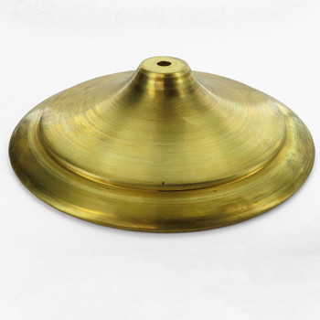 9in. Unfinished Brass Spun Vase Cap