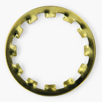 1/4ips. Brass Plated Slip Star Lock Washer