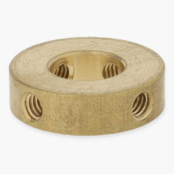 1/8ips Slip Shade Spider with (4) 8/32 Threaded Side Holes - Unfinished Brass 1/8ips Slip Shade Spider with (4) 8/32 Threaded Side Holes - Unfinished Brass