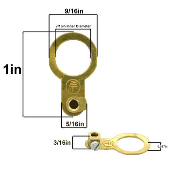 1/8ips. Slip Crimp-On Ground Lug with Set Screw