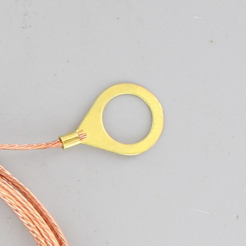 1/8ips. Lug with 10ft. Long 18/1 Bare Copper Ground Wire Strap