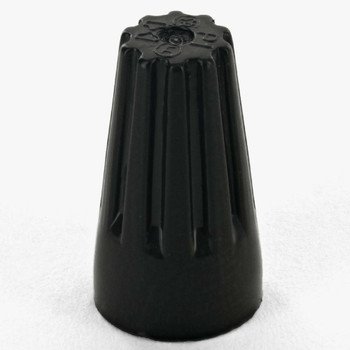 Small Black 150 Degree High Temperature Wire Nut with Spring Insert.