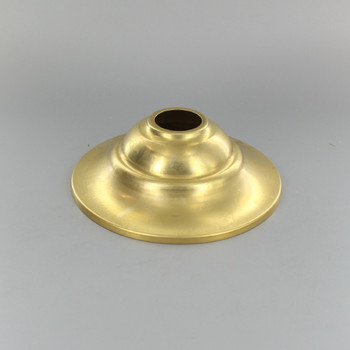 1-1/16in Center Hole - Tapered Spun Canopy - Unfinished Brass