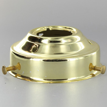 3-1/4in. Brass Plated Finish Holder with 1-1/4in. Hole