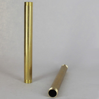 30in Long X 3/8ips (5/8in OD) Male Threaded Unfinished Brass Pipe Stem