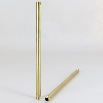 8in Long 5/16-27 UNS Threaded Hollow Brass Pipe