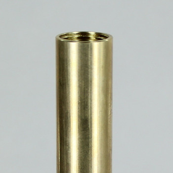 8 in UNFINISHED BRASS PIPE WITH 3/8 IPS FEMALE THREADS (5/8in Deep Thread)