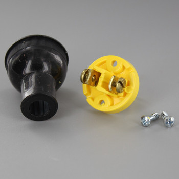 Black - Round Thermoplastic Plug