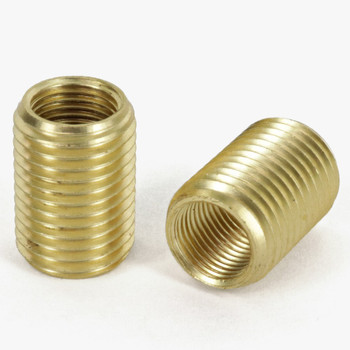 3/4in Long - 1/8IPS Female X 1/4ips Male Unfinished Brass Reducer