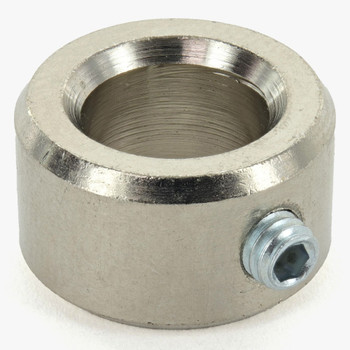 3/8in. Modern Slip Ring with Side Screw- Slips 1/8ips Pipe - Polished Nickel Finish