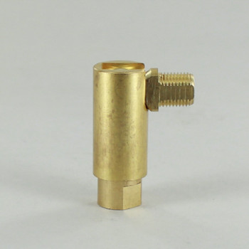 1/8IPS Threaded  Adjustable 90 Degree Swivel with 360 Degree Rotation - Unfinished Brass