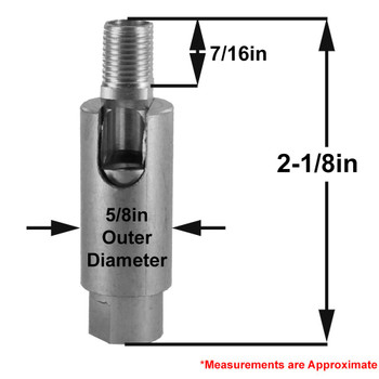1/8IPS Threaded Adjustable 90 Degree Swivel with 360 Degree Rotation - Unfinished Brass 1/8IPS Threaded Adjustable 90 Degree Swivel with 360 Degree Rotation - Unfinished Brass