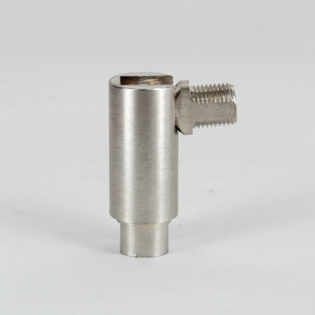 1/8IPS Threaded Adjustable 90 Degree Swivel with 360 Degree Rotation - Satin Nickel Finish