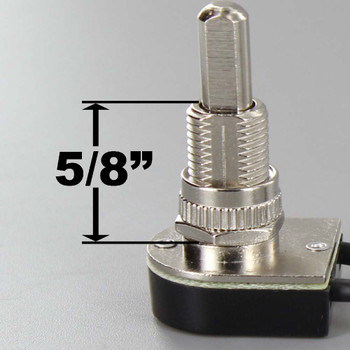 5/8 in. Shank Push Button On/Off Switch - Nickel Plated
