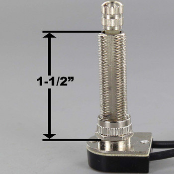 1-1/8in. Shank On-Off Rotary Switch with and 6in. Wire Leads